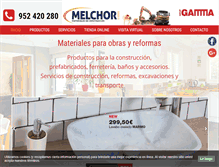 Tablet Screenshot of melchorehijos.com